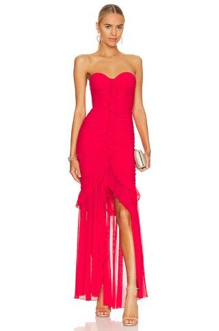 MAJORELLE Giules Gown in Cherry Red from Revolve.com | Revolve Clothing (Global)