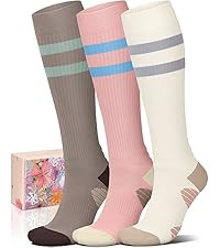 Iseasoo 4 Pairs Compression Socks for Women Circulation-Best Support for Nurses,Running,Athletic,... | Amazon (US)