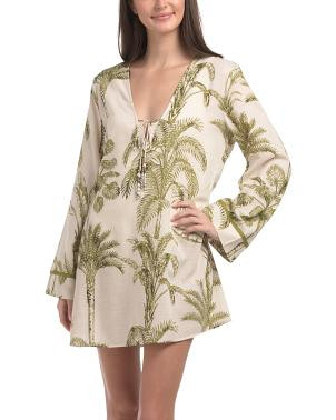 Palmy Palm Cover-up Tunic | TJ Maxx