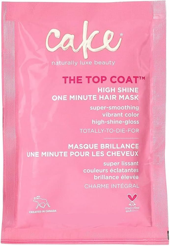 Cake Beauty The Top Coat One Minute High Shine Hair Mask, 1.76 Ounce | Amazon (US)