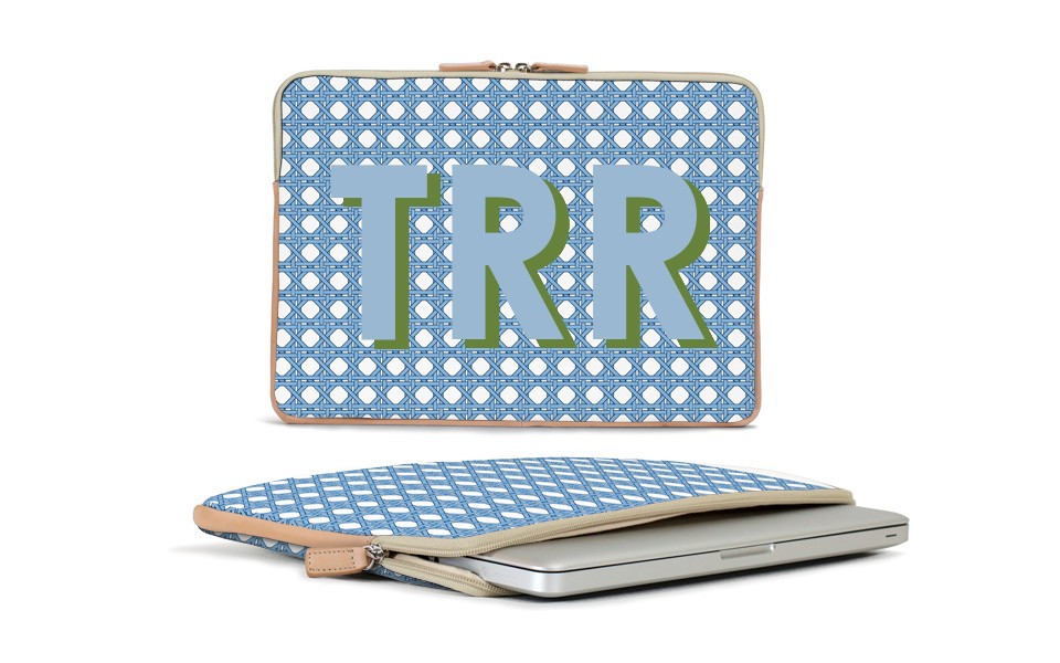 Buchanan 13'' Laptop Case - Monogram Stripe | Barrington Gifts