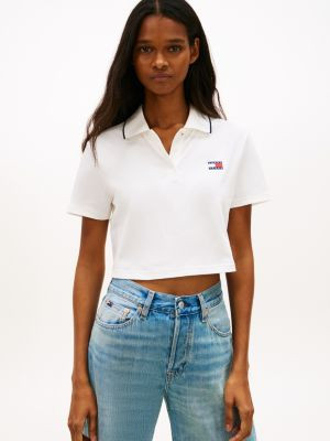 Tommy Jeans Cropped Boxy Fit Polo | Tommy Hilfiger | Tommy Hilfiger (US)