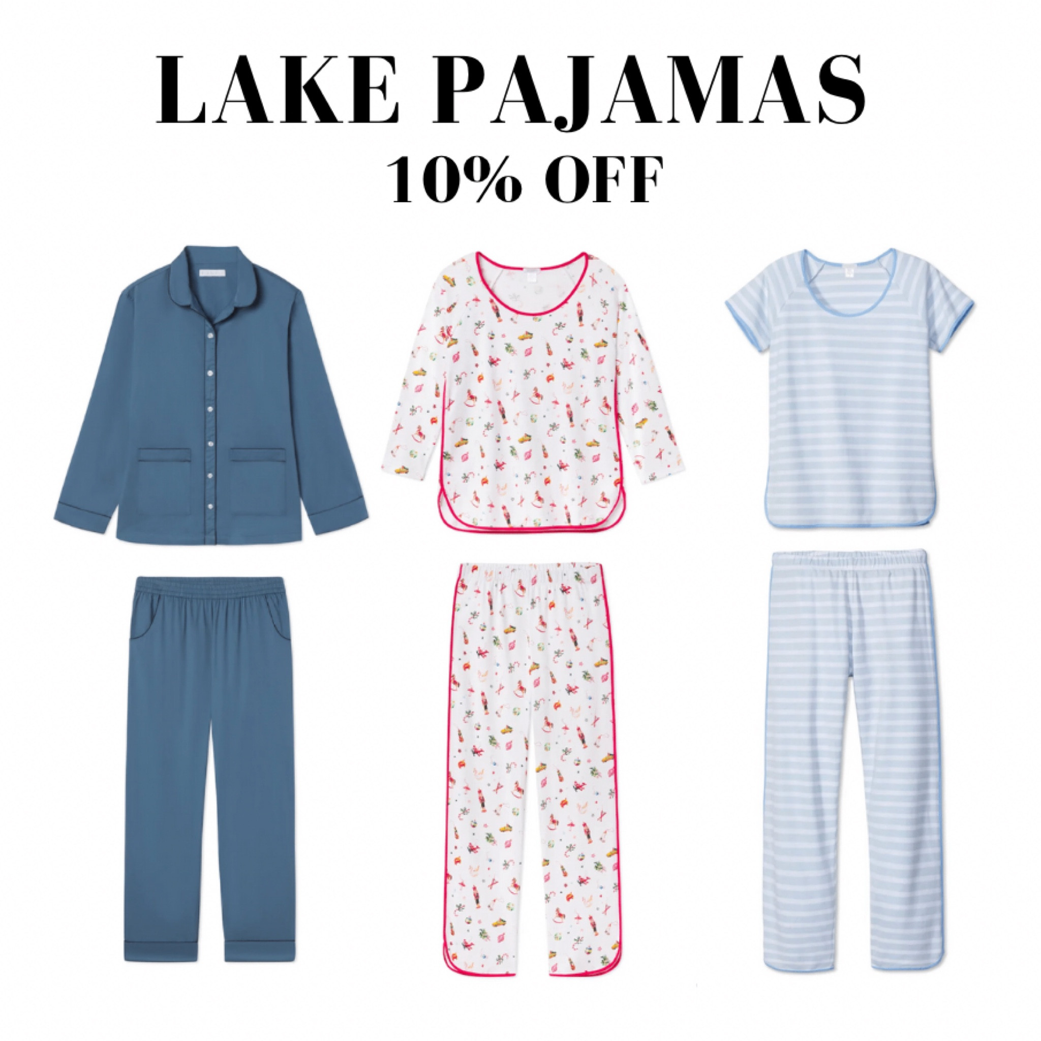 LAKE Pajamas — 10% off! 

#LTKhome #LTKsalealert #LTKstyletip