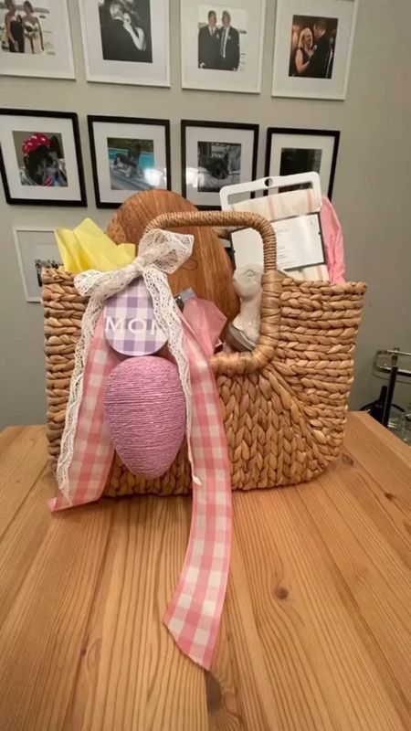 Easter basket for mom or holiday hostess 

#LTKhome #LTKfamily #LTKitbag