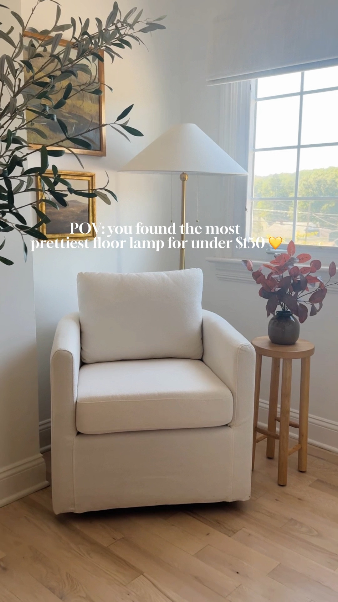 I can’t believe I scored this beauty for under $150! ✨🤩

I love the minimalist style and the empire shade-shape and the thin brass rod make is it to look modern and so high end.




#targetfinds #targethome #homestyling #howtostyle #affordablehomedecor #modernorganic #neutraldecor #floorlamp #cornerofmyhome #lowlights 

#LTKHome #LTKSaleAlert #LTKStyleTip