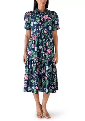 Women's Elbow Sleeve Tiered Dress | Belk