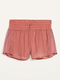 High-Waisted Lightweight Water-Repellent 2-in-1 Run Shorts -- 3-inch inseam | Old Navy (US)