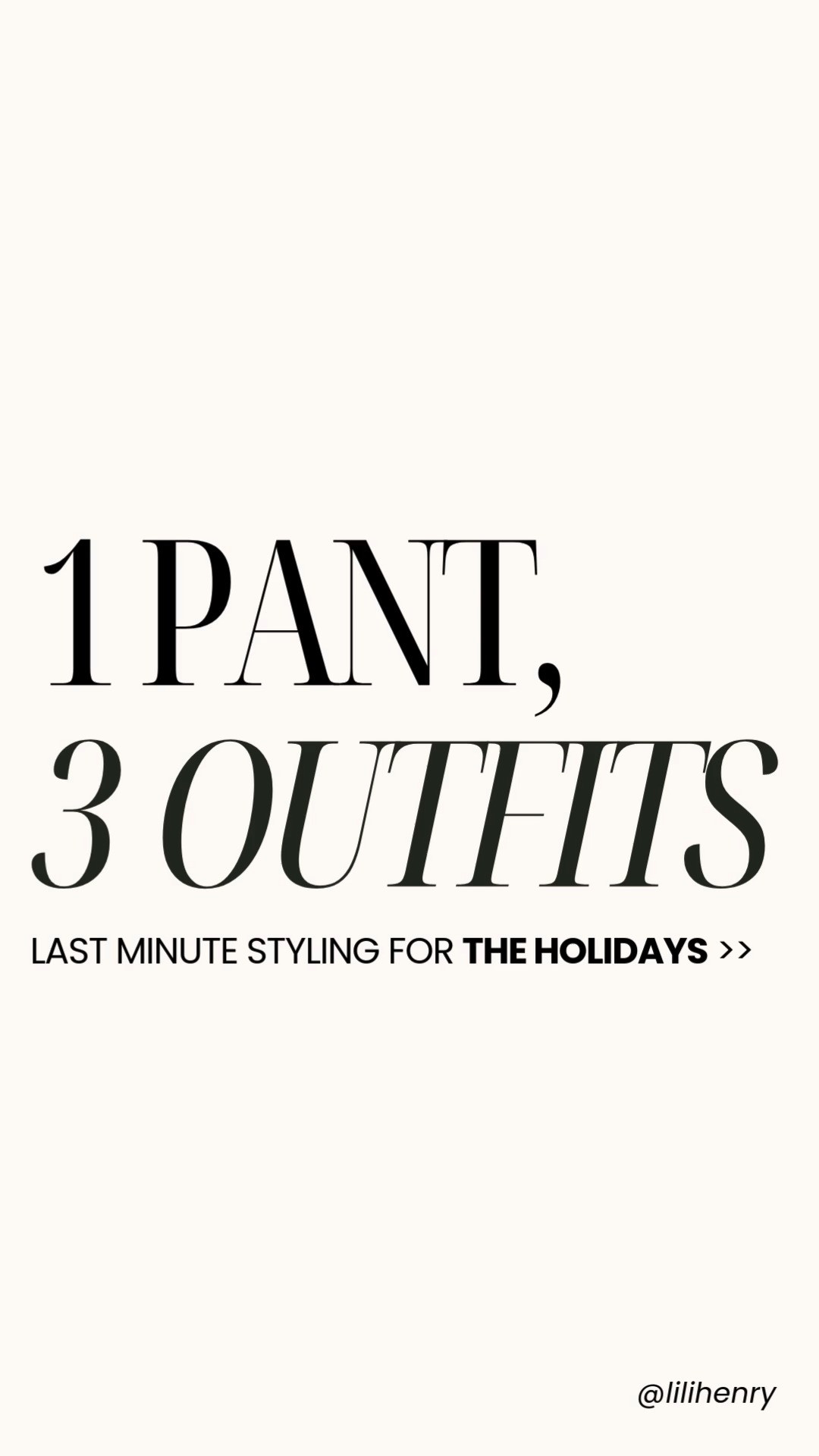 Last but not least...1 Piece, 3 Outfits: Holiday Edition Part 3 (shop these pieces on my LTK!)

Here's option no. 3 for this season's holiday wear, styled from casual to elevated.

🖤 Holiday Outfit Base = Burgundy Corduroy Pants 🖤

Outfit 1: Casual Gathering
Platform chelsea boots and a leather jacket are staples of the season to keep you warm and comfortable. Perfect for a casual Thanksgiving get together. 

Outfit 2: Family Lunch
The perfect elegant but not fussy look for a family gathering. Elegant pearls perfectly kept down to earth with some polished loafers. And of course, always throw in a fun accessory like this Staud bag. 

Outfit 3: Dinner Party
For a more elegant affair, bring out the sparkles. Of course in your jewelry, but also in your bags and shoes. It is the start of the holiday season and I know I’ll be adding this top to my wishlist. 

Thanksgiving style doesn’t need to be complicated, the cooking is stressful enough. Enjoy!

Lili
Personal Stylist
SF→NYC  

 #LTKHoliday #LTKSeasonal #LTKWorkwear