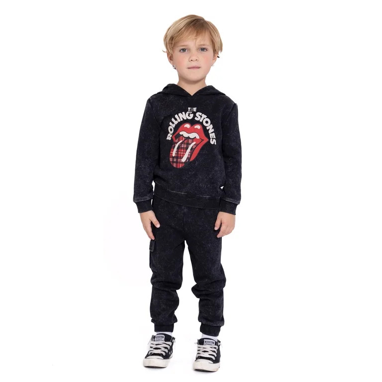 Rolling Stones Toddler Boy Hoodie and Joggers Set, Sizes 12M-5T | Walmart (US)