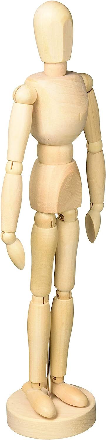 Alvin Wooden Human Mannequin (Unisex) 12 Inches Tall | Amazon (US)