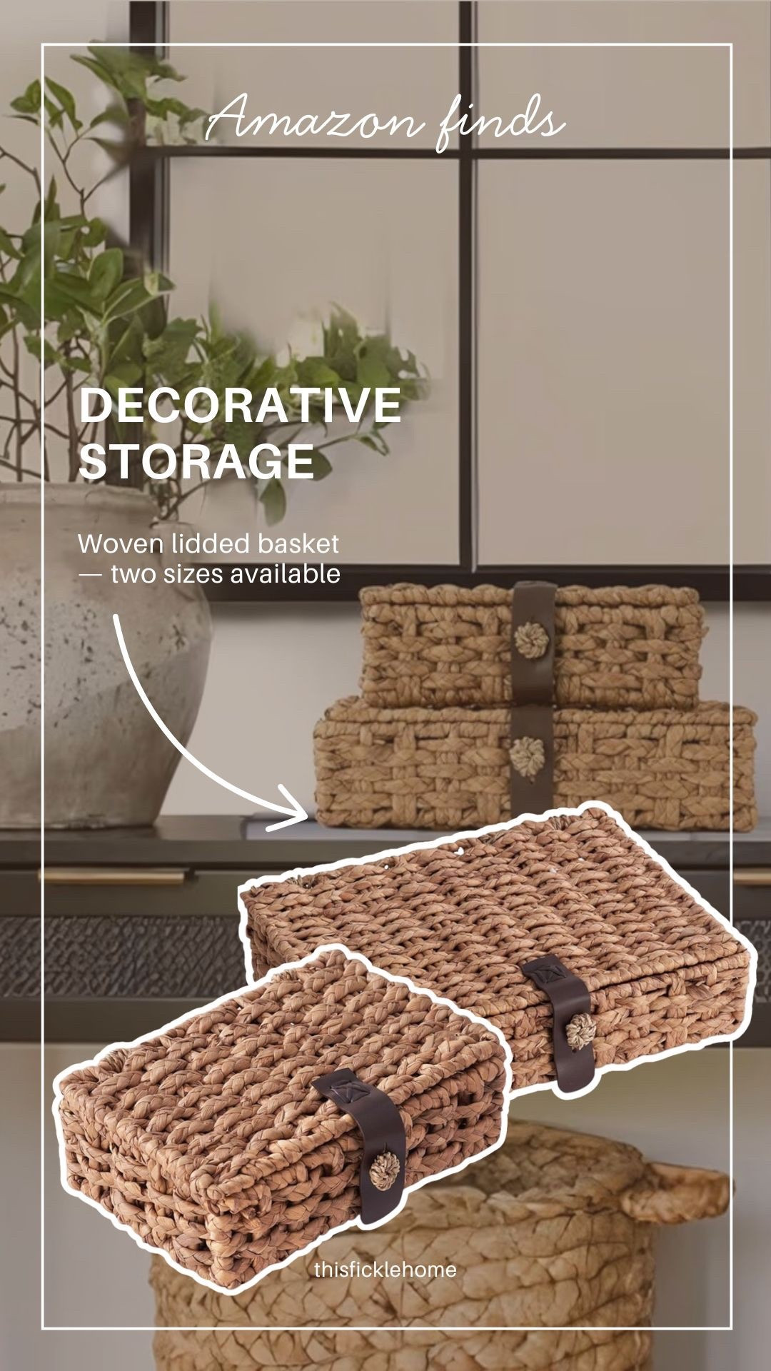 Never checked out so fast!

Woven storage baskets look like McGee & Co, but they’re from Amazon!

#LTKHome