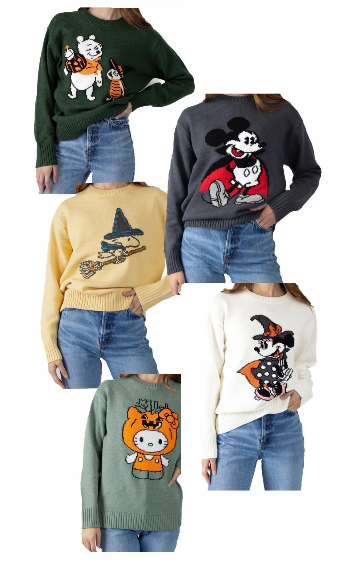 Licensed character Halloween Sweaters for under $17! Mickey, Minnie, Pooh, Woodstock, Hello Kitty! So many cute options

#LTKootd #LTKmomlife #LTKgrwm