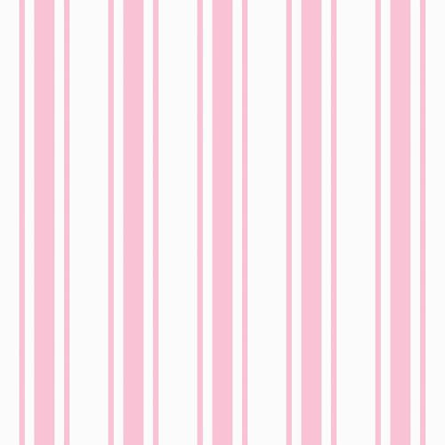 VEELIKE Pink Striped Wallpaper Peel and Stick Preppy Pink Stripe Contact Paper for Cabinets Accent Walls Nursery 17.7''x118'' Removable Self Adhesive Striped Geometric Wallpaper for Bedroom Girls Room | Amazon (US)