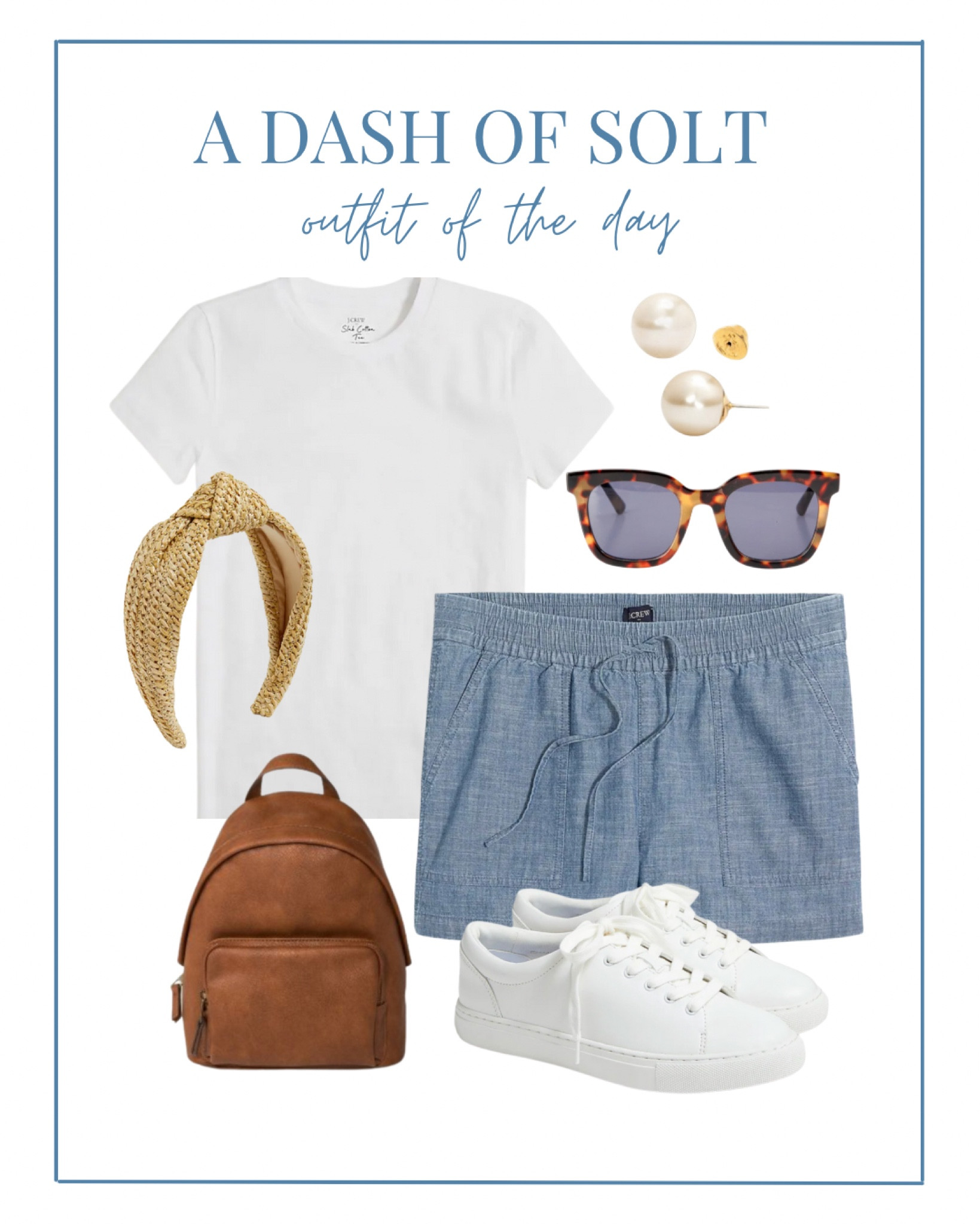 My very classic and preppy outfit of the day! We explored a new park and this outfit was perfect for chasing the kids. 

Mom style, outfit of the day, summer outfit, summer style, chambray shorts, white tee, preppy, preppy outfit, classic style, preppy style, pearls, canvas sneakers, white shoes, J.Crew, J.Crew Factory 

#LTKSeasonal #LTKunder100 #LTKstyletip