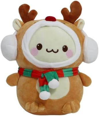 Christmas Deer Plush Toys, Stuffed Animal Plush Pillow, Christmas Plushies Toys for Birthday Part... | Amazon (US)