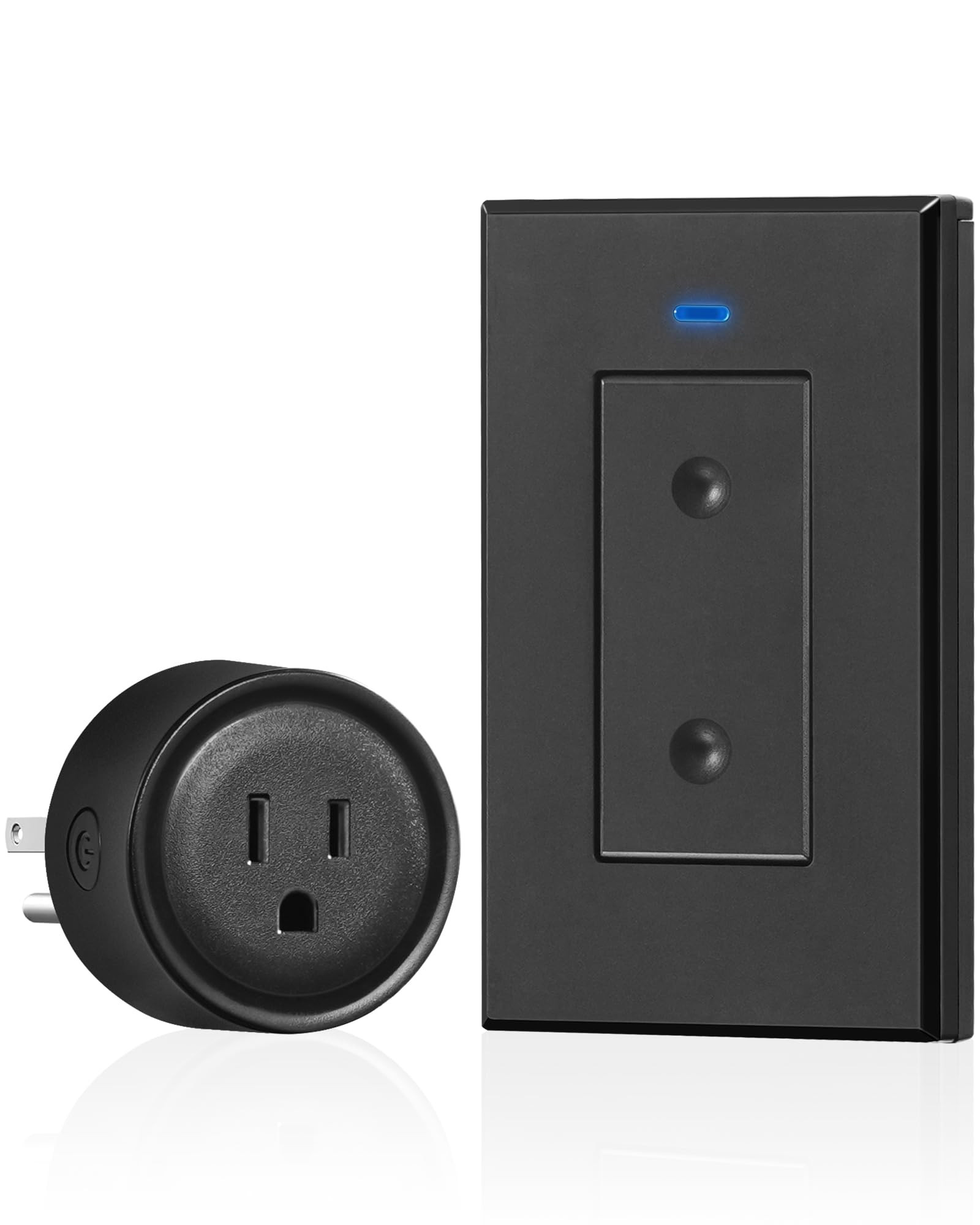 Black Remote Control Outlet Plug, WILAWELS Wireless Light Switch, On Off Remote Switch Outlet for Lights, Lamps, Home Appliance, 100ft RF Range, No Wiring, FCC Listed H05RC1106 | Amazon (US)