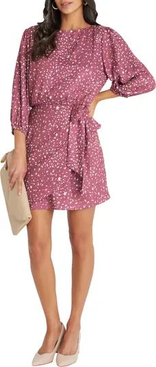 VICI Collection Printed Tie Waist Dress | Nordstrom | Nordstrom