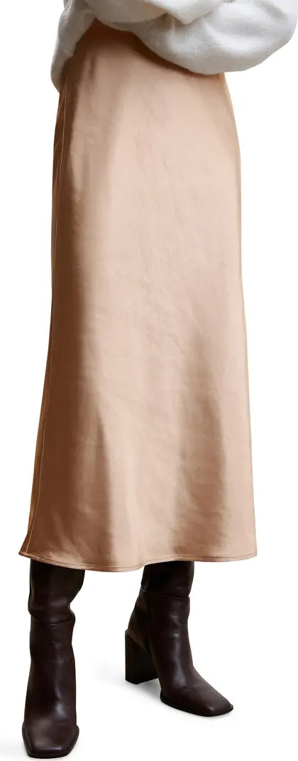 Satin Midi Skirt | Nordstrom