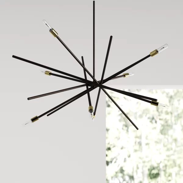 Virgil 8 - Light Sputnik Modern Linear Chandelier | Wayfair North America