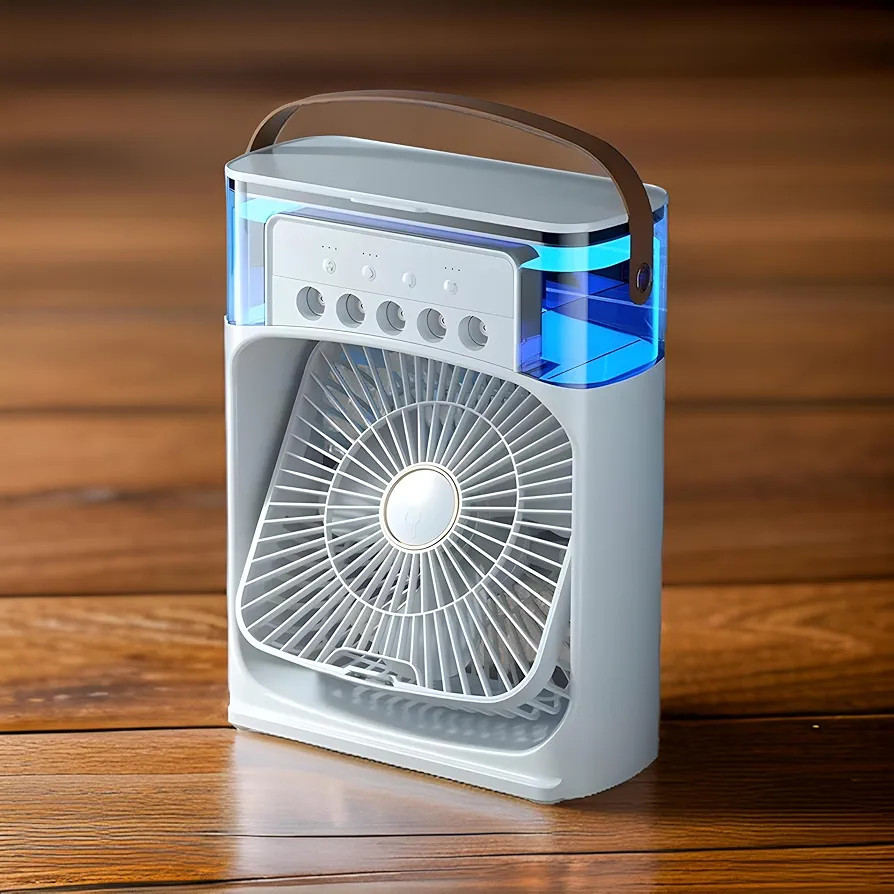 Mini Ventilador Climatizador De Ar Portátil, Umidificador Com Reservatório De Água, 3 Velocida... | Amazon (BR)