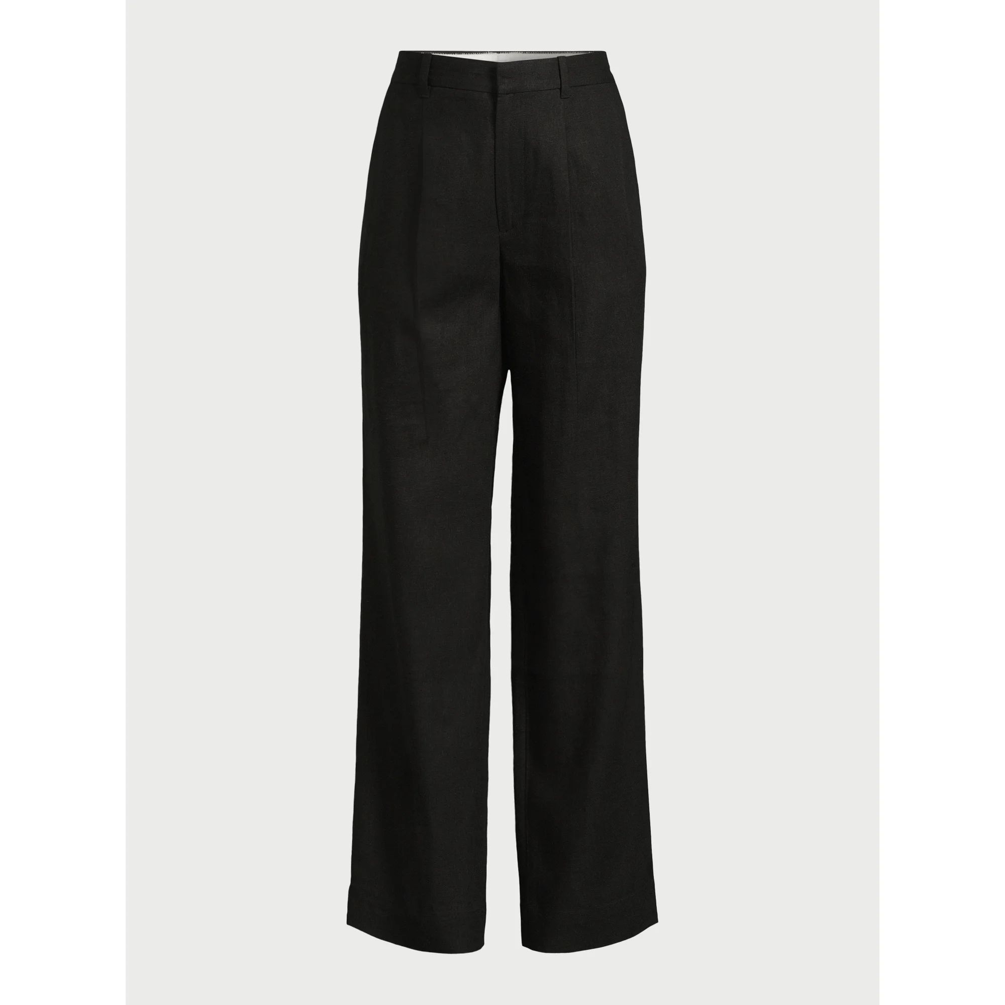 Free Assembly Women’s High-Rise Wide-Leg Pleated Pants, 32” Inseam, Sizes 0-20 | Walmart (US)