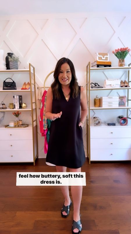 The most comfortable effortless dress for summer! Showing you how to wear its casually or dress it up for work or evening 💕 use code bestyledcoxspanx for 10% off plus free shipping 

#LTKVideo #LTKStyleTip #LTKOver40