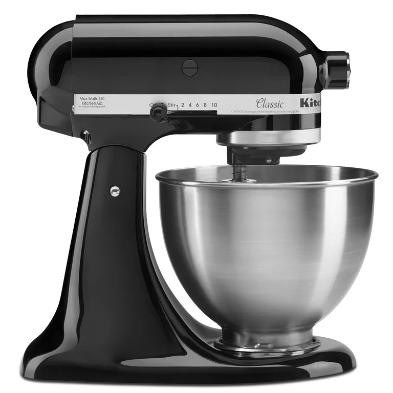 KitchenAid Classic Series Tilt-Head 4.5 Quart Onyx Black Stand Mixer | Walmart (US)