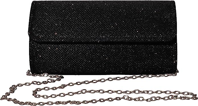 Outrip Women's Evening Bag Clutch Purse Glitter Party Wedding Handbag with Chain | Amazon (US)