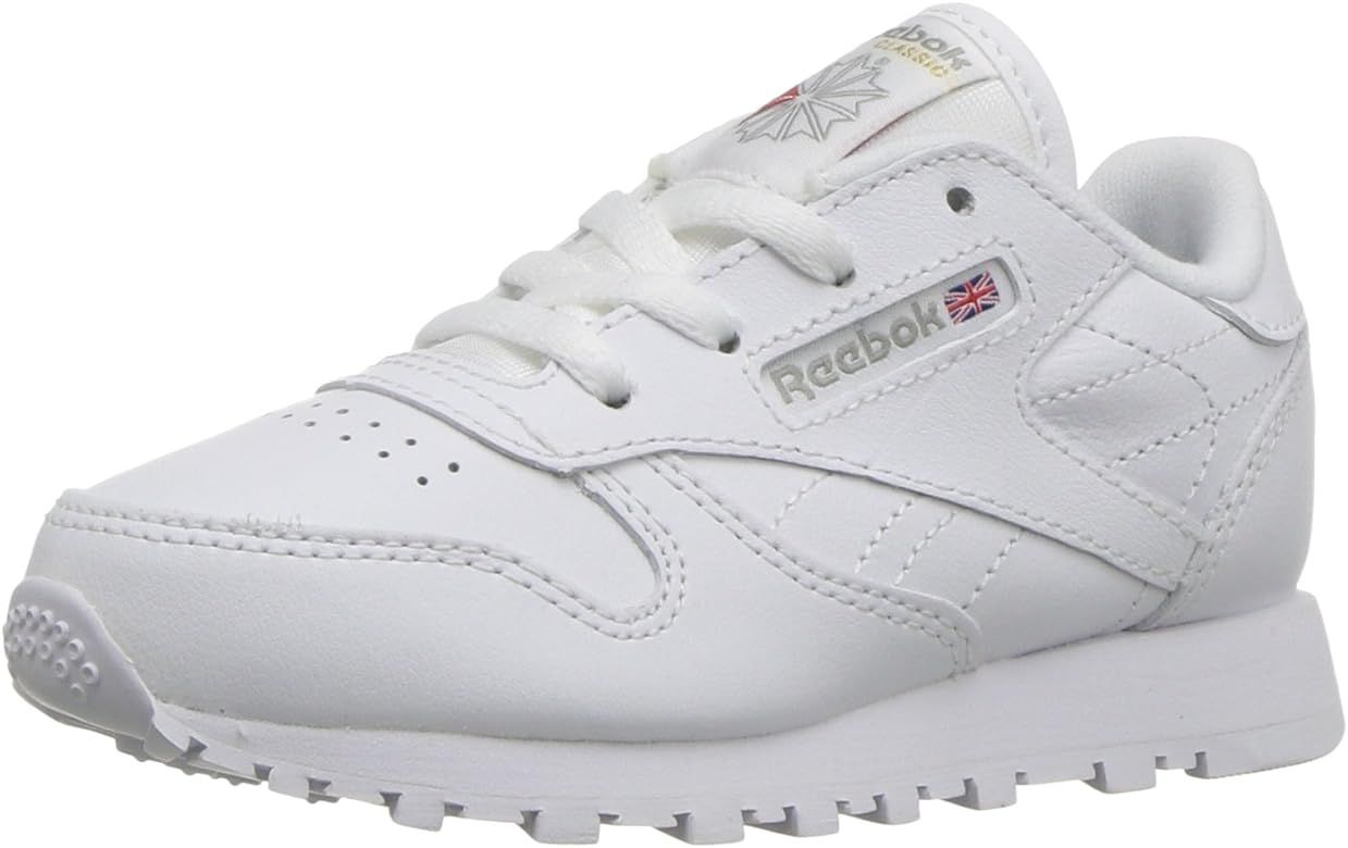 Reebok Infant/Toddler Classic Leather Sneaker, White, 0 Toddler | Amazon (US)
