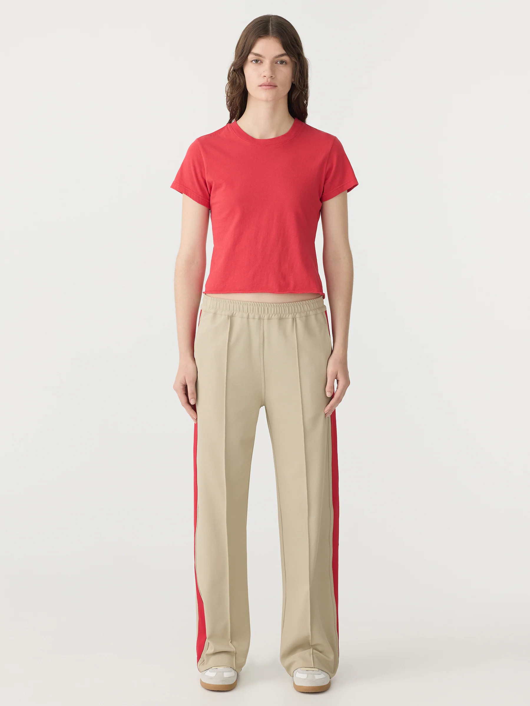 twill stripe detail pant | Bassike