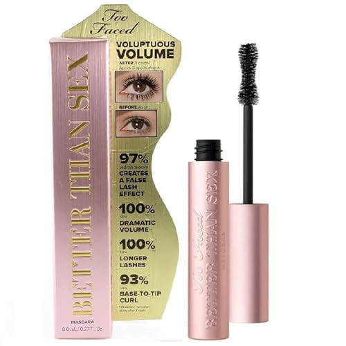 Better Than Sex mascara, 0.27 fluid ounces (8 ml), by Too Faced Cosmetics | Amazon (UK)