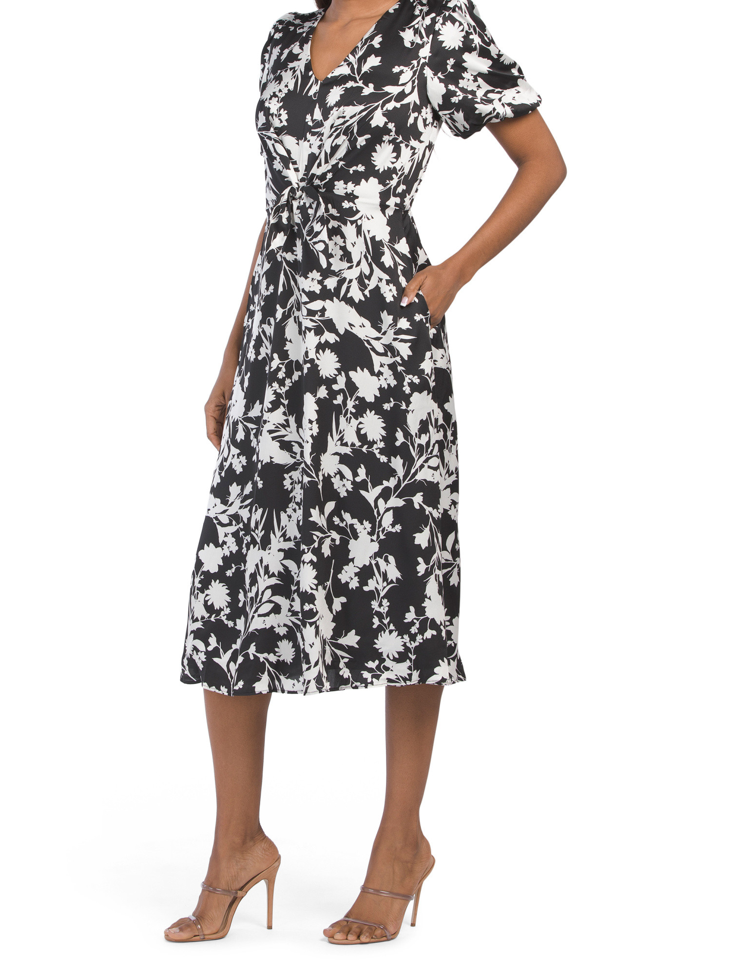 Tie Front Floral Dress | TJ Maxx
