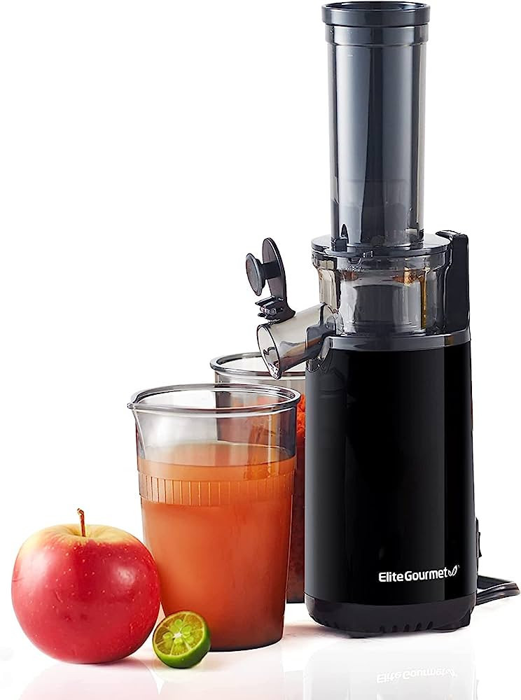 Elite Gourmet EJX600 Compact Small Space-Saving Masticating Slow Juicer, Cold Press Juice Extract... | Amazon (US)