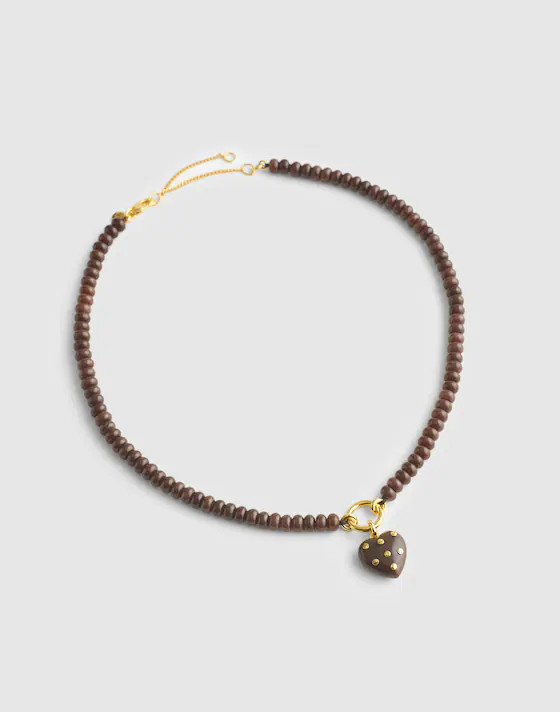 Semiprecious Beaded Charm Necklace | Madewell