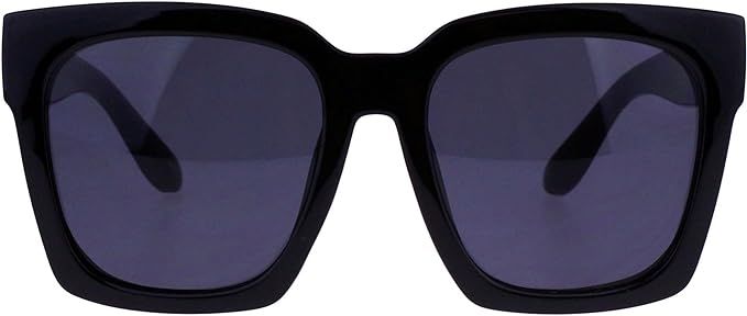 JuicyOrange SUPER Oversized Square Sunglasses Womens Modern Hipster Fashion Shades | Amazon (US)