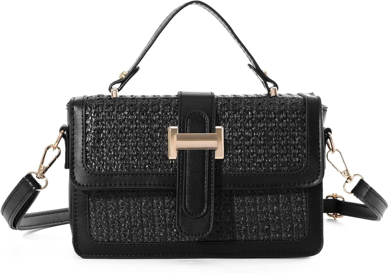 Oweisong Summer Straw Handbags for Women 2024 Spring Purses Trendy Woven Crossbody Bags Vacation ... | Amazon (US)