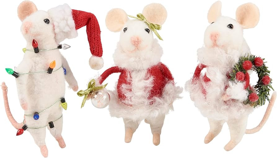 Primitives by Kathy Claus Family Mice Collectible Critter Set | Amazon (US)