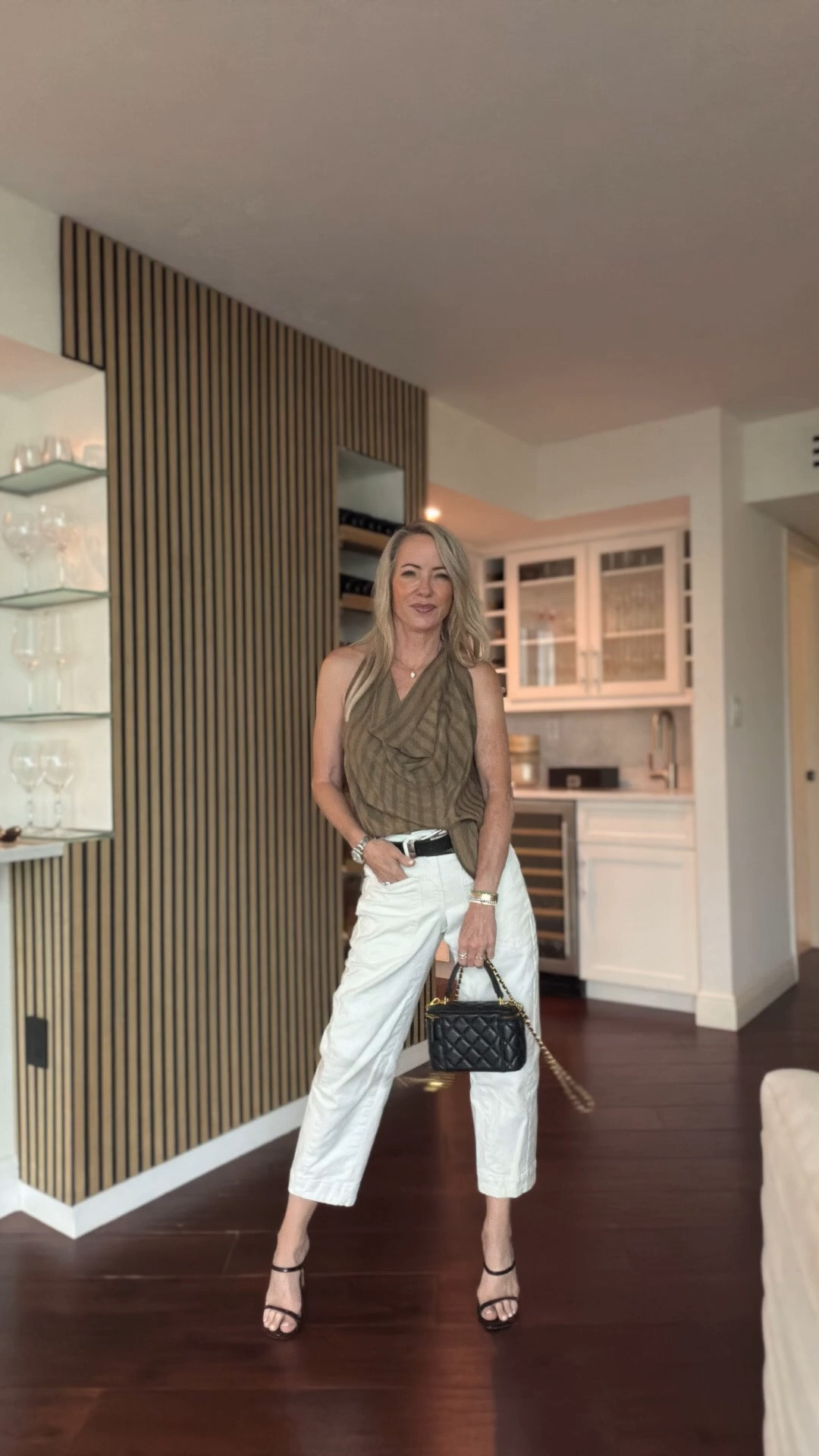 A simple formula I always come back to: a beautiful top + white denim + heels. Classic, flattering, and perfect for dinner, date night, or summer events. Linked everything in LTK.

#LTKgrwm #LTKOver40 #LTKPetite