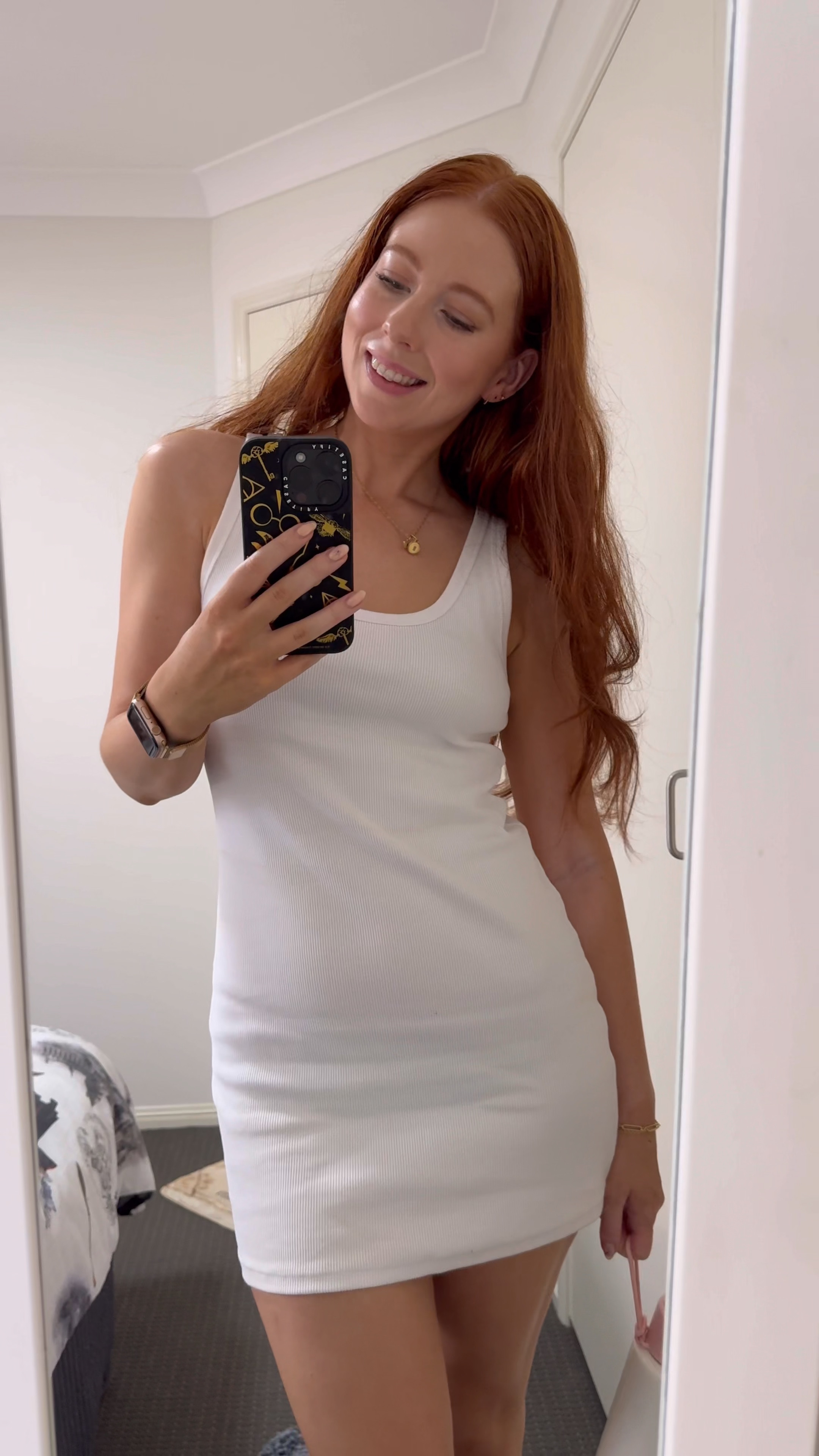 Summer basics 🤍
Dress: General Pants (M)
Shoes: New Balance 9060
Necklace: Pandora (charm)
Phone case: Casetify 
Drink bottle: Frank Green
Apple Watch 

#LTKaustralia #LTKsummer #LTKbeauty