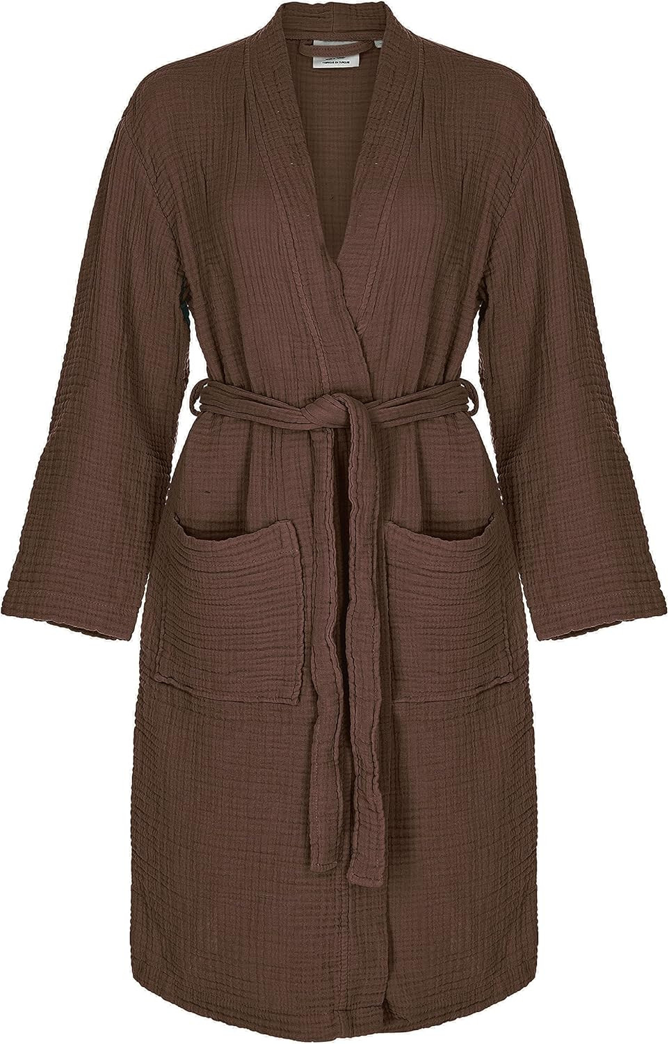 Muslin Unisex Bathrobe,Turkish 100%Cotton ,Soft, Absorbent, Natural Garment Wash | Amazon (US)