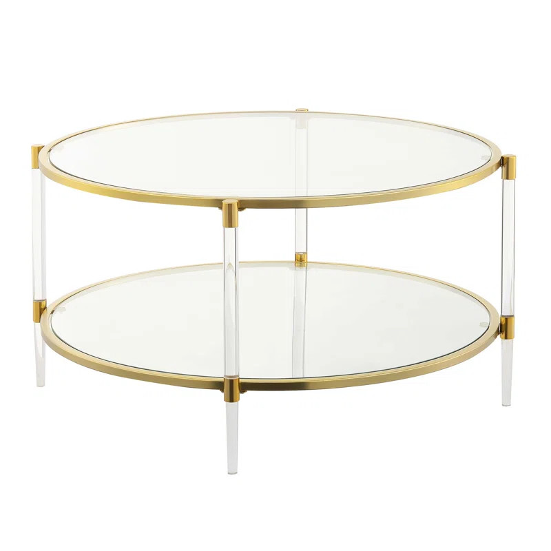 Carolina 2-Tier Acrylic Glass Coffee Table | Wayfair North America