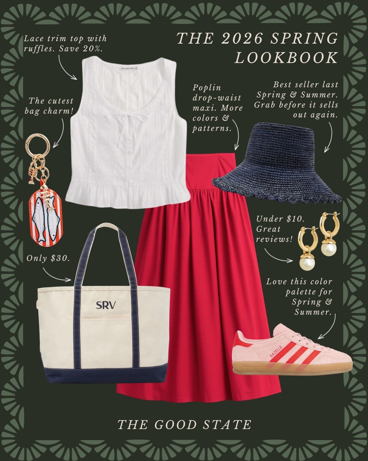 This collection is for the Springtime girlies coming more and more alive as the weather warms up. For the ones who get giddy when they see flowers blooming and who embrace Spring showers…because it means they get to wear their favorite rainboots lol. This is for the ones living in flowy dresses all season and who love layering colorful cardigans with any outfit. For the ladies layering alllllll the happy colors and fun prints and patterns. This is for the farmers market girlies living their best life with an iced latte in one hand, flaky croissant in the other and a bouquet of fresh flowers in their market tote. For the ones with sun-kissed skin from gardening all weekend. This is for the ones who love all things red and who are always looking for a way to add a playful pop of red to their outfit. For the floral wearers, gingham enthusiasts and the girlies who always have a picnic blanket in their car. For the gals with a collection of fun neck scarves and the one who loves a good ballcap. This is for you my Springtime girlies. May you embrace all the happy colors and sunshiney days that this season holds☀️


#LTKActive #LTKootd #LTKSaleAlert