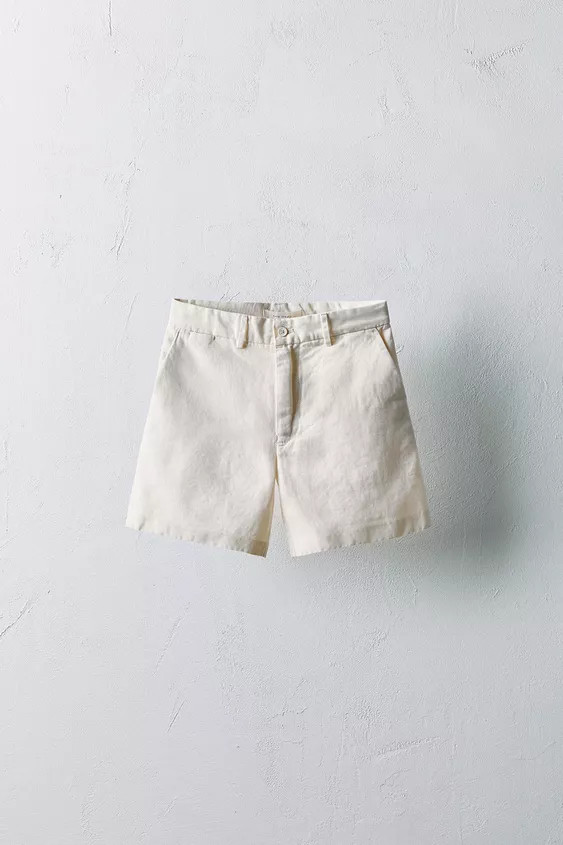 6-10 YEARS/ LIMITED EDITION LINEN BLEND BERMUDA SHORTS | Zara UK