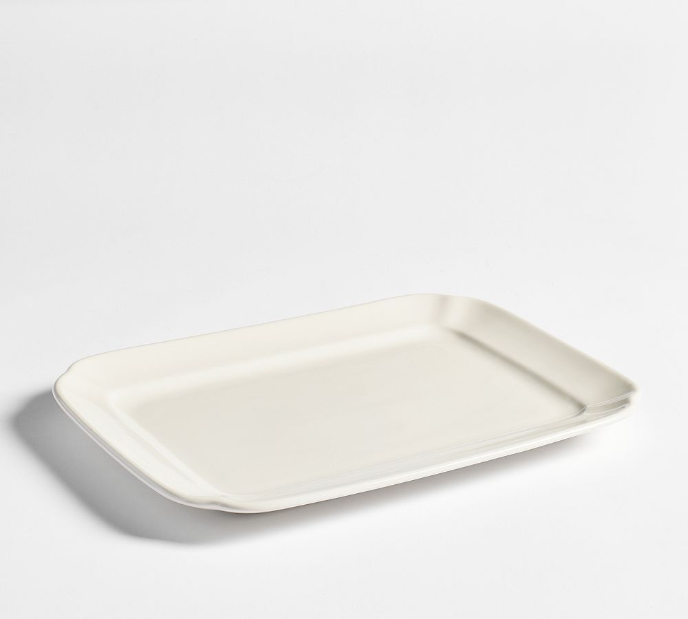 Heirloom Stoneware Rectangular Serving Platter | Pottery Barn (US)