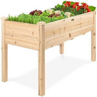 48 in. x 24 in. x 30 in. Wood Raised Garden Bed | The Home Depot