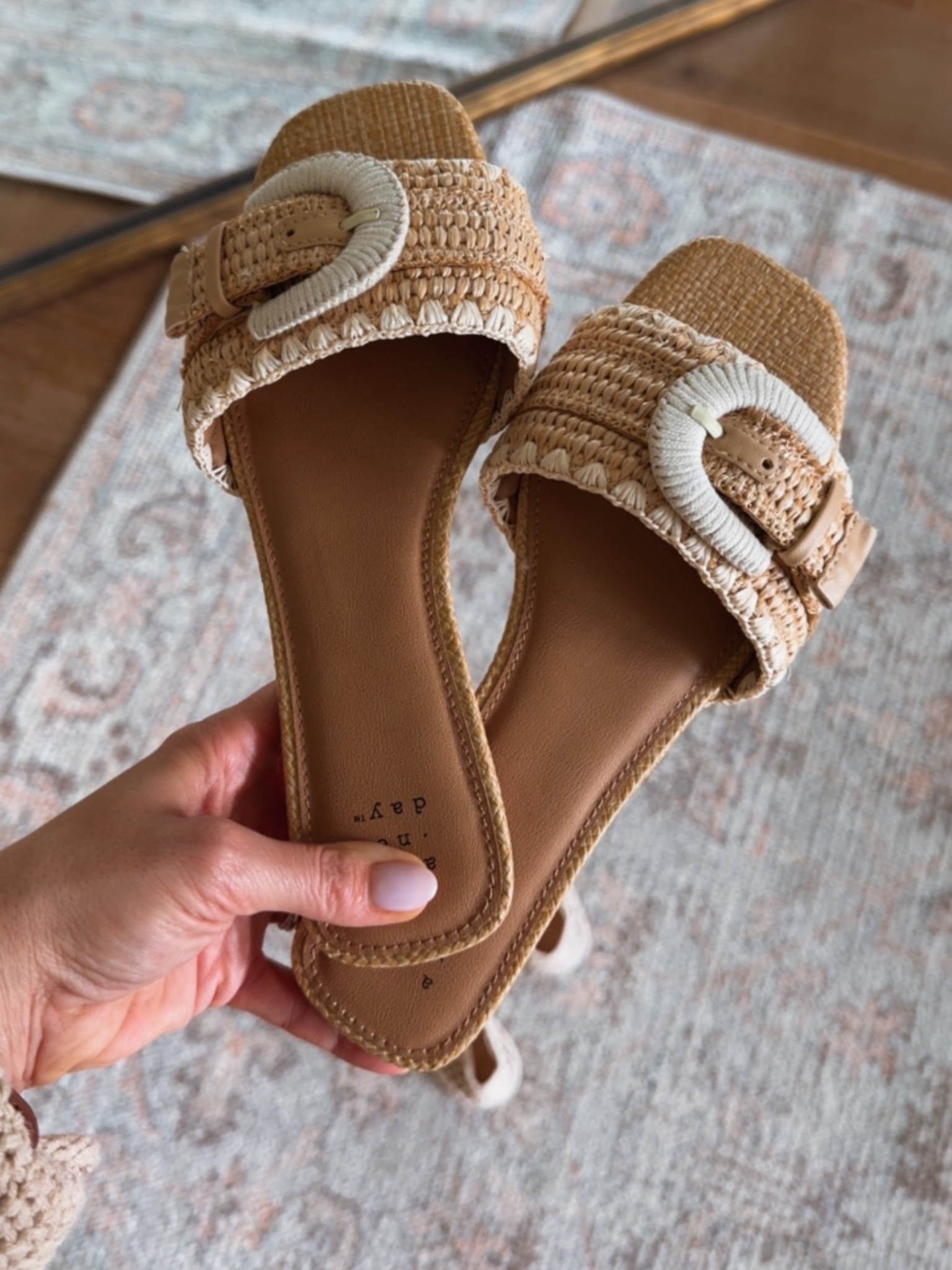 Target sandals ftw. Look designer! 