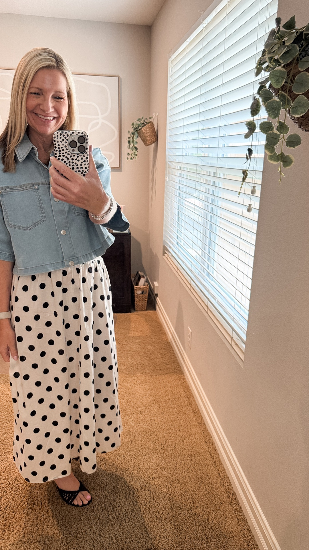 Sometimes you don’t need something new. You just need the inspo to put it together from your closet. Saw this outfit on my favorite influencer and then recreated it myself. 

I’ve had this cropped denim shirt for years but Target has a similar option. 

My polka dot maxi skirt is Old Navy but almost sold out so I linked an Amazon version.

#LTKootd #LTKWorkwear #LTKOver40