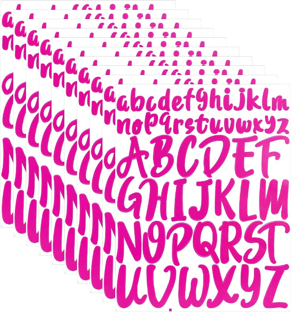 LUTER 520pcs Vinyl Alphabet Stickers, 10 Sheets 1inch 2inch Capital Letter Stickers Practical Sel... | Amazon (US)