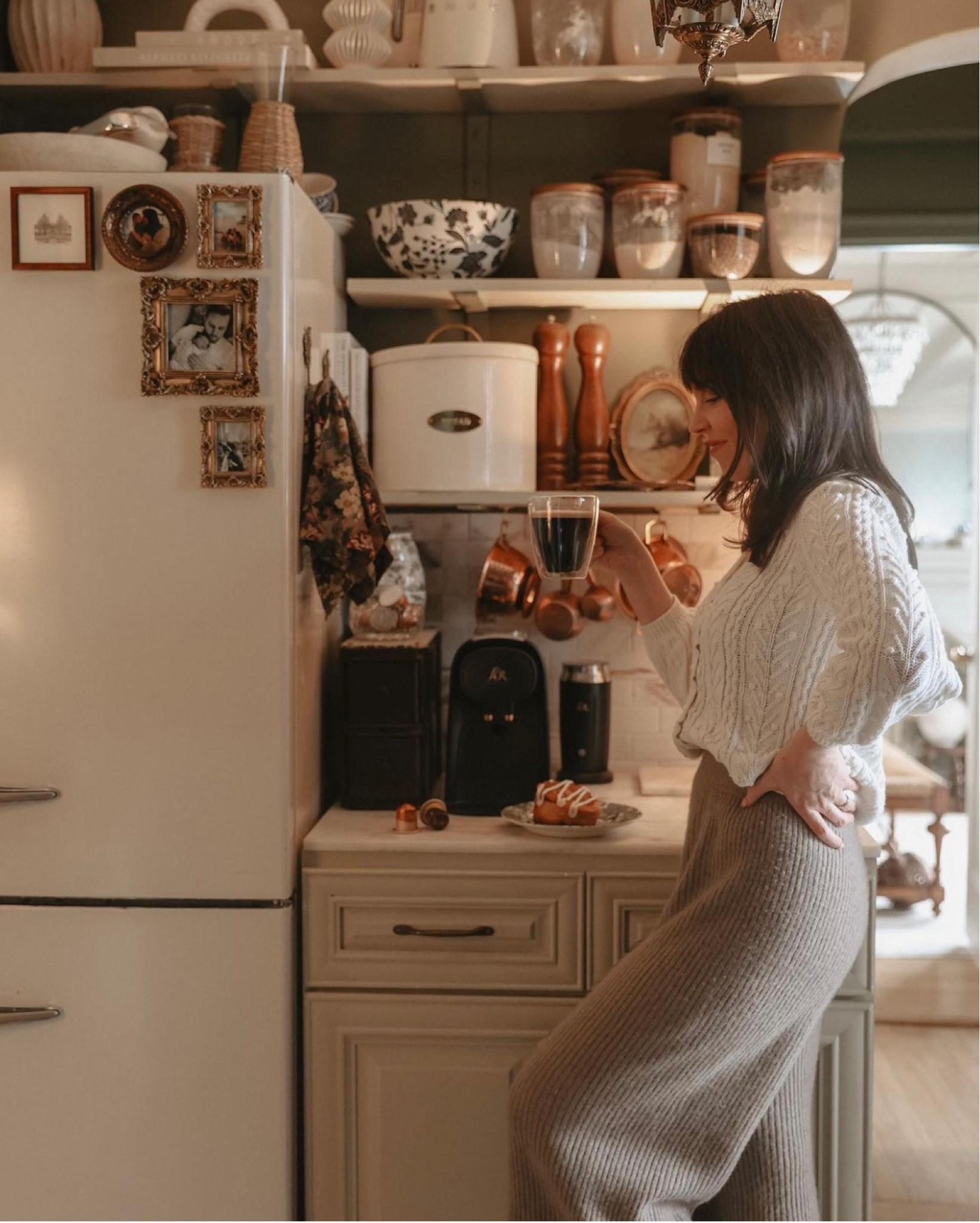 Our little at home café corner has come a long way! Linking below our new coffee machine, kitchen decor and open shelves decor☕️

#LTKxPrime #LTKhome