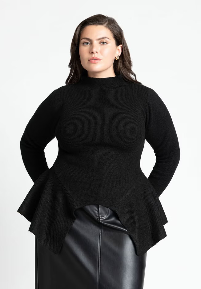 Peplum Sweater | Eloquii